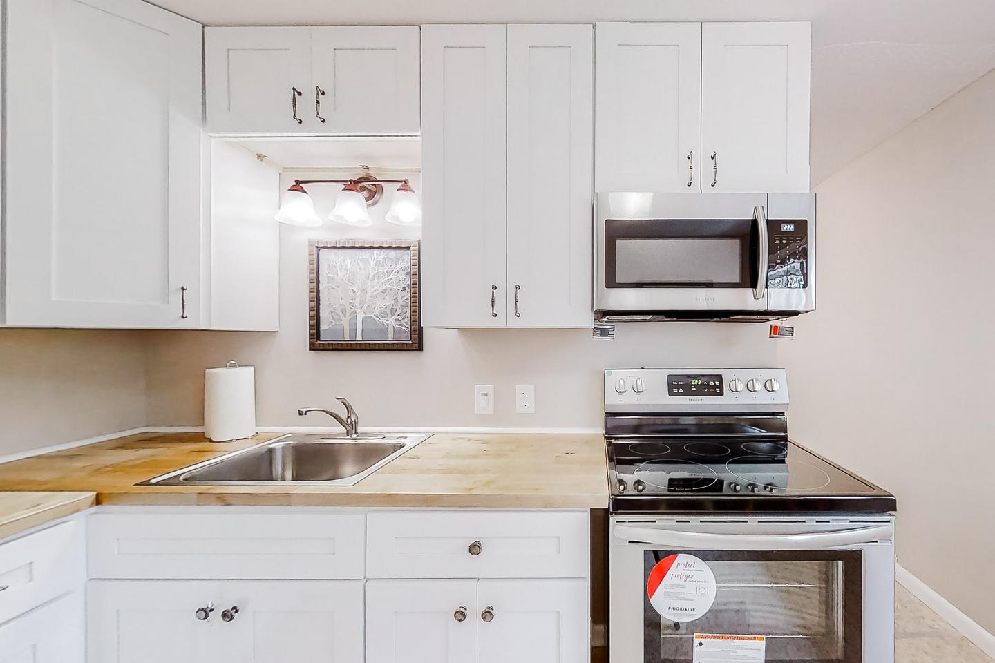 Common spaces including the kitchen