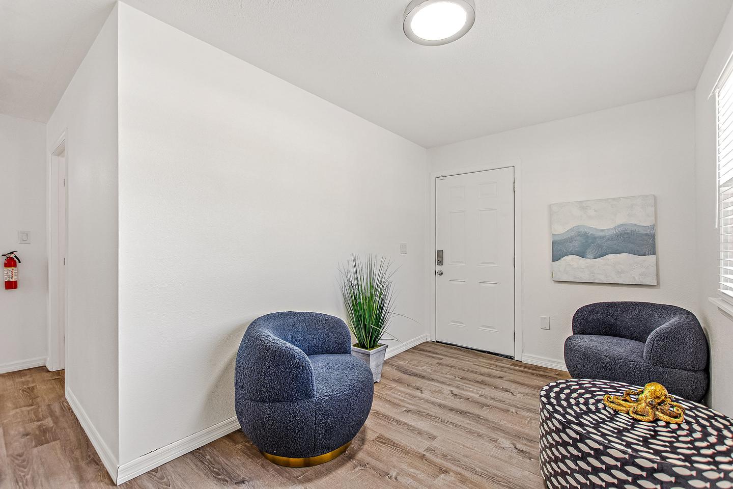 Common spaces including the kitchen
