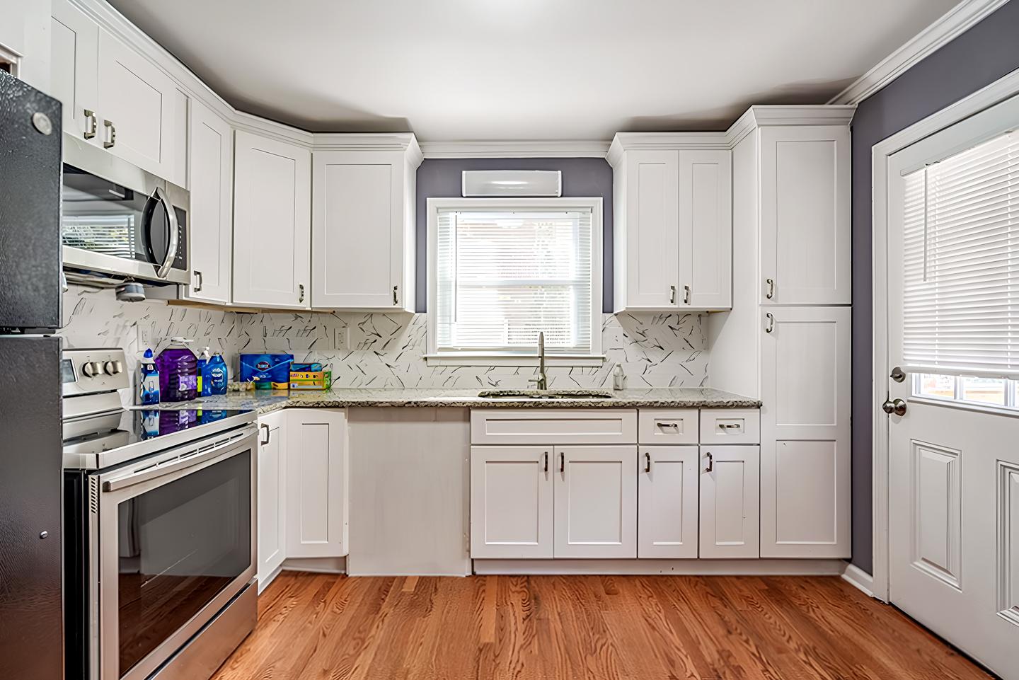 Common spaces including the kitchen