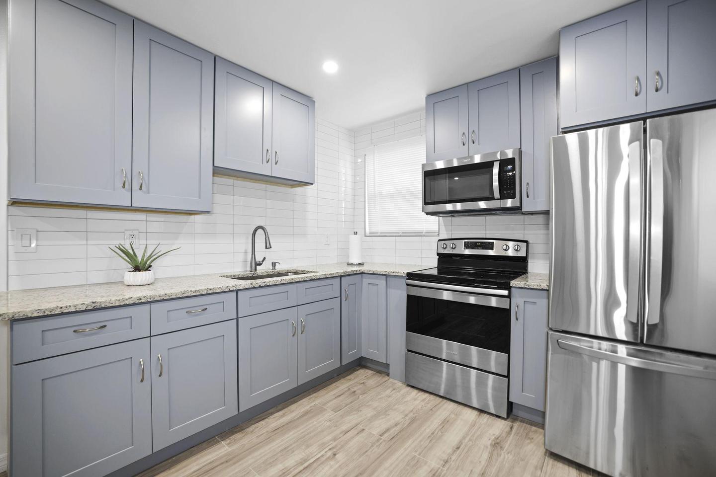 Common spaces including the kitchen