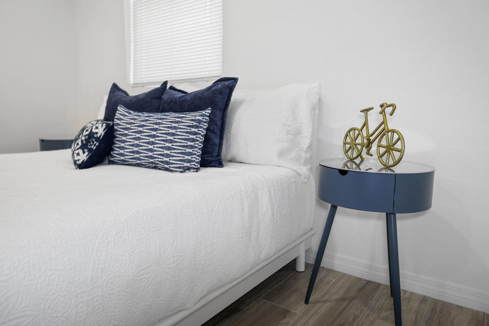 Bedroom 1 Angle 3 ( Bed & Nightstand View)