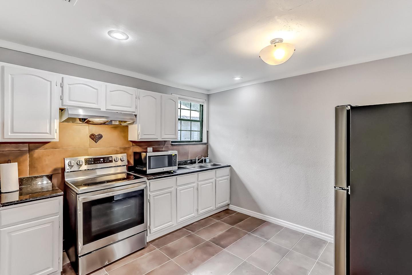 Common spaces including the kitchen