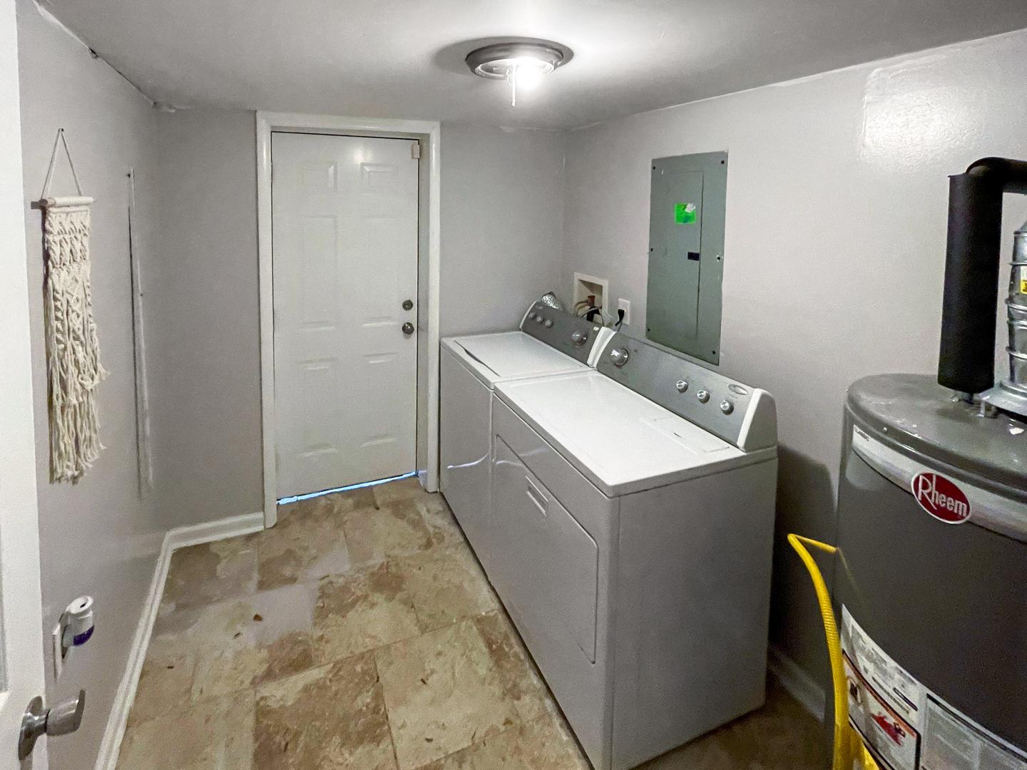 Common spaces including the kitchen
