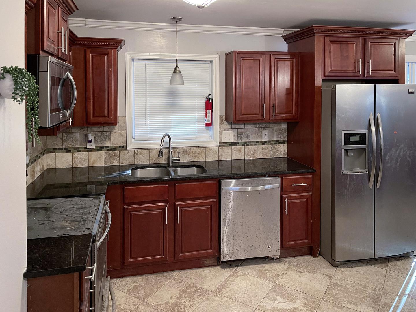 Common spaces including the kitchen