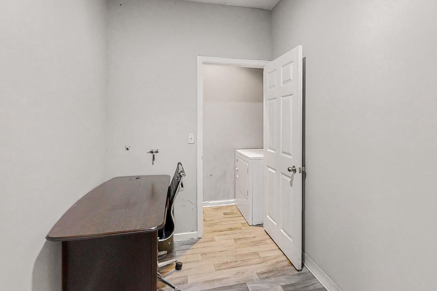 Common spaces including the kitchen