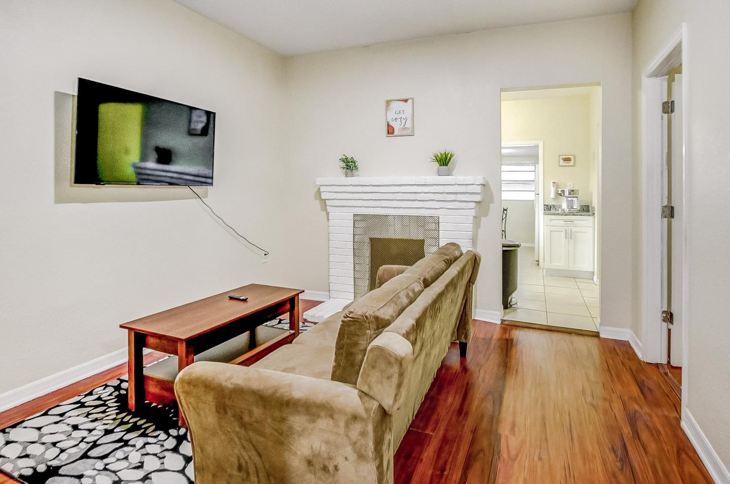 Common spaces including the kitchen