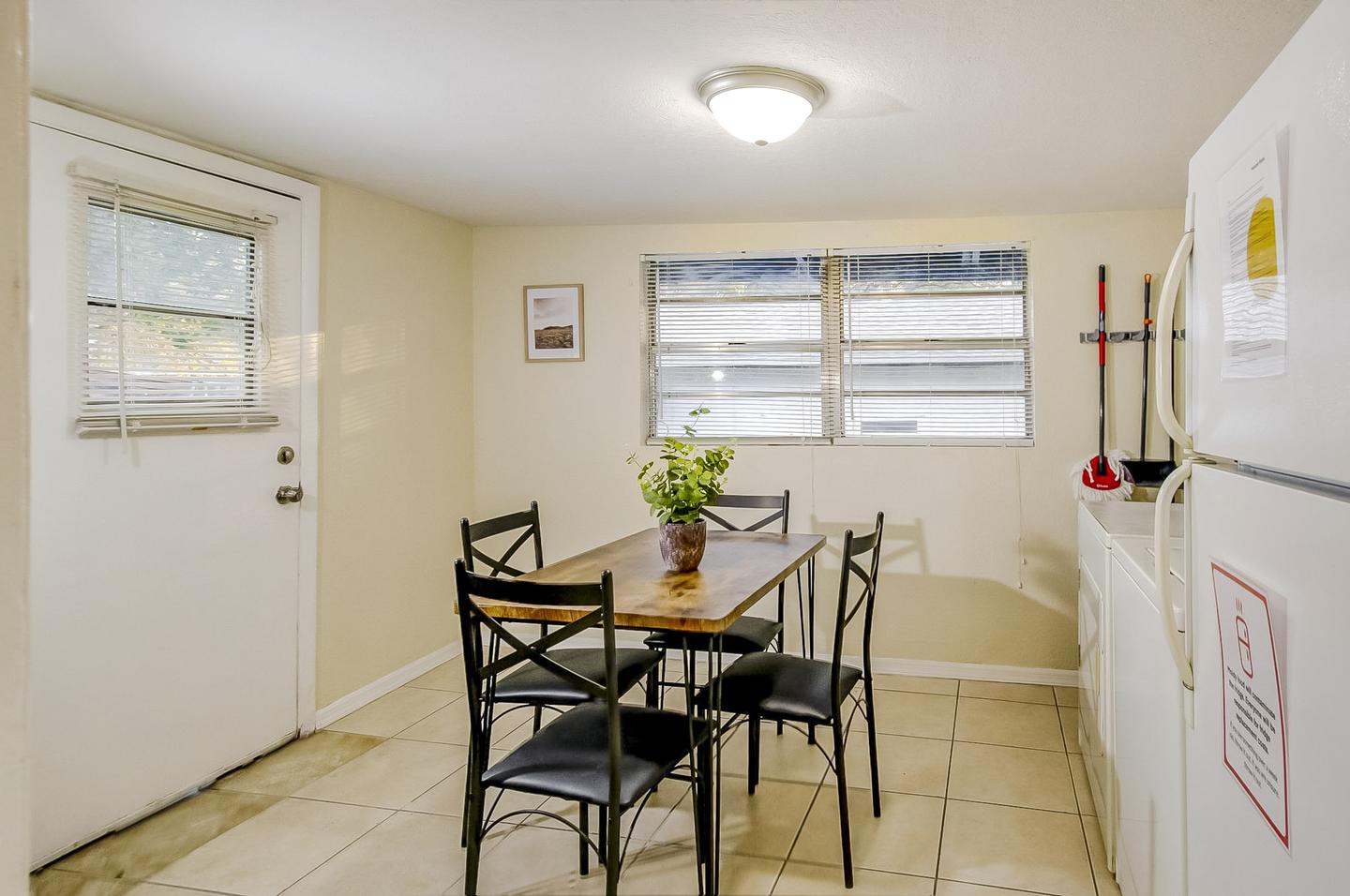 Common spaces including the kitchen