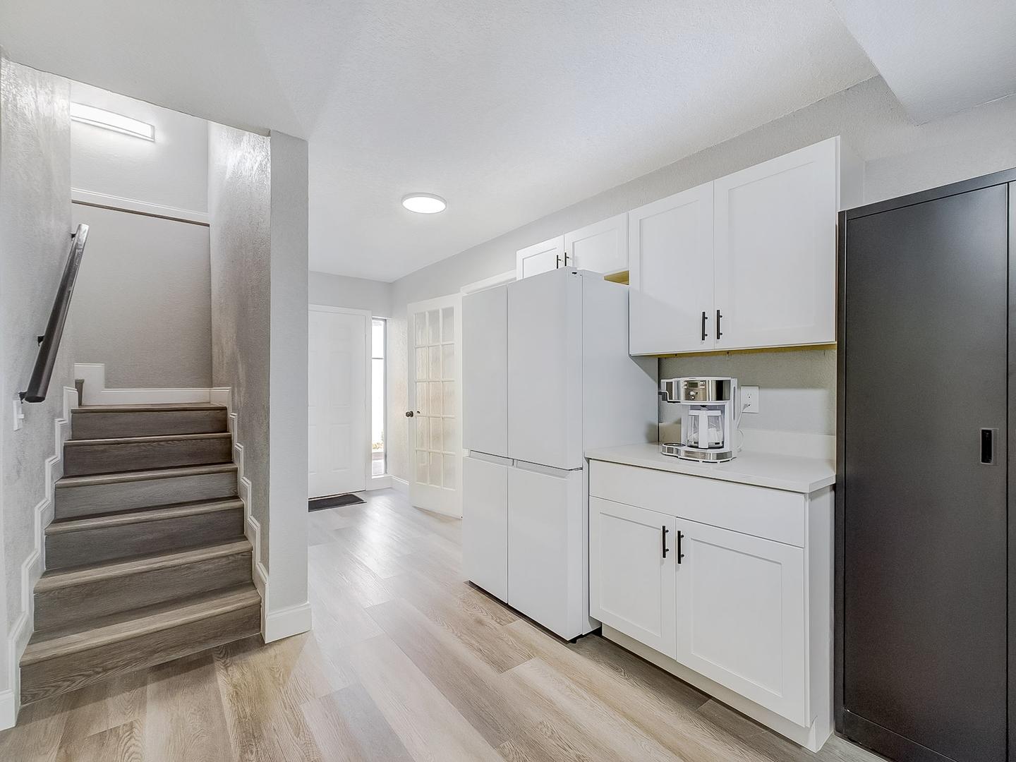 Common spaces including the kitchen