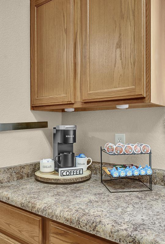 Common spaces including the kitchen