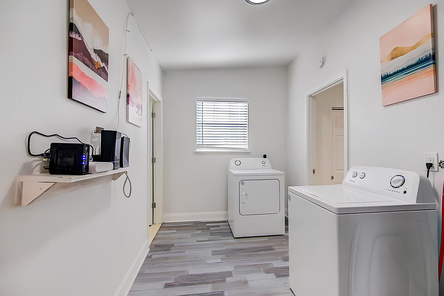 Common spaces including the kitchen