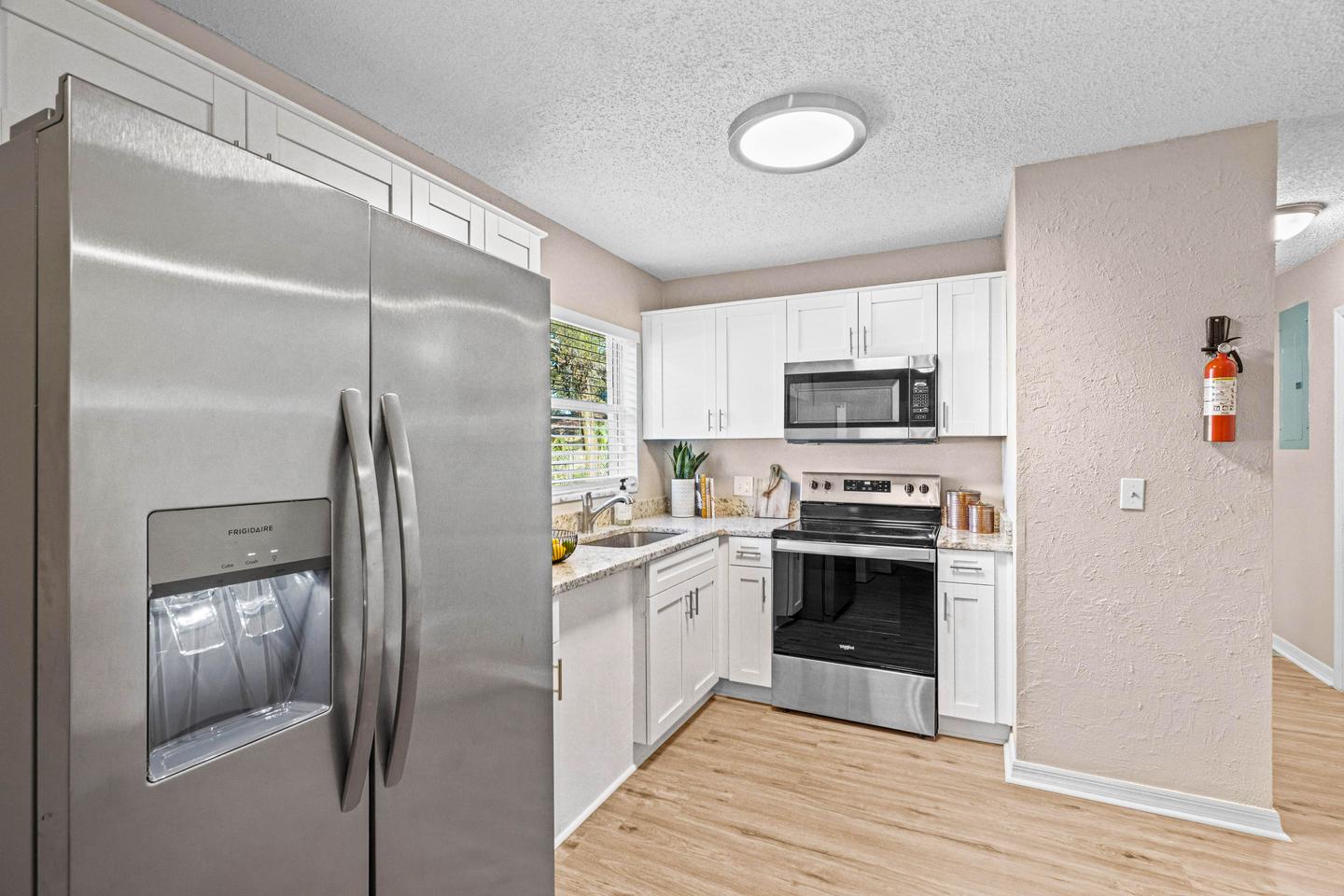 Common spaces including the kitchen