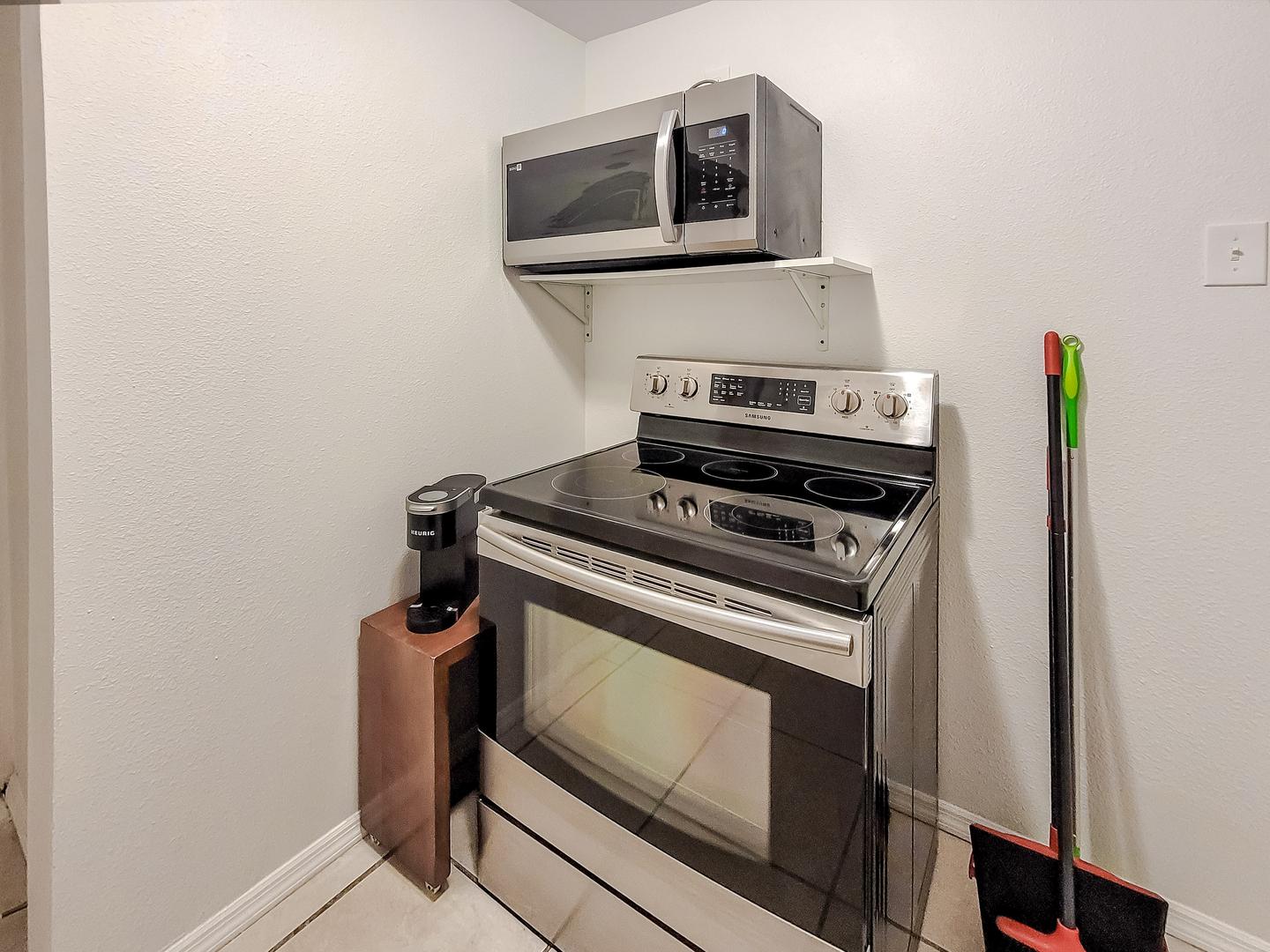 Common spaces including the kitchen