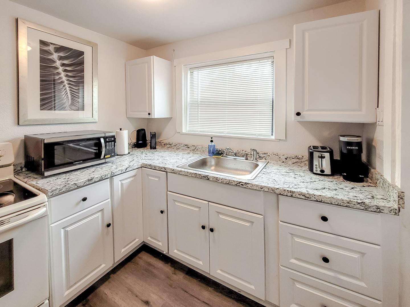 Common spaces including the kitchen