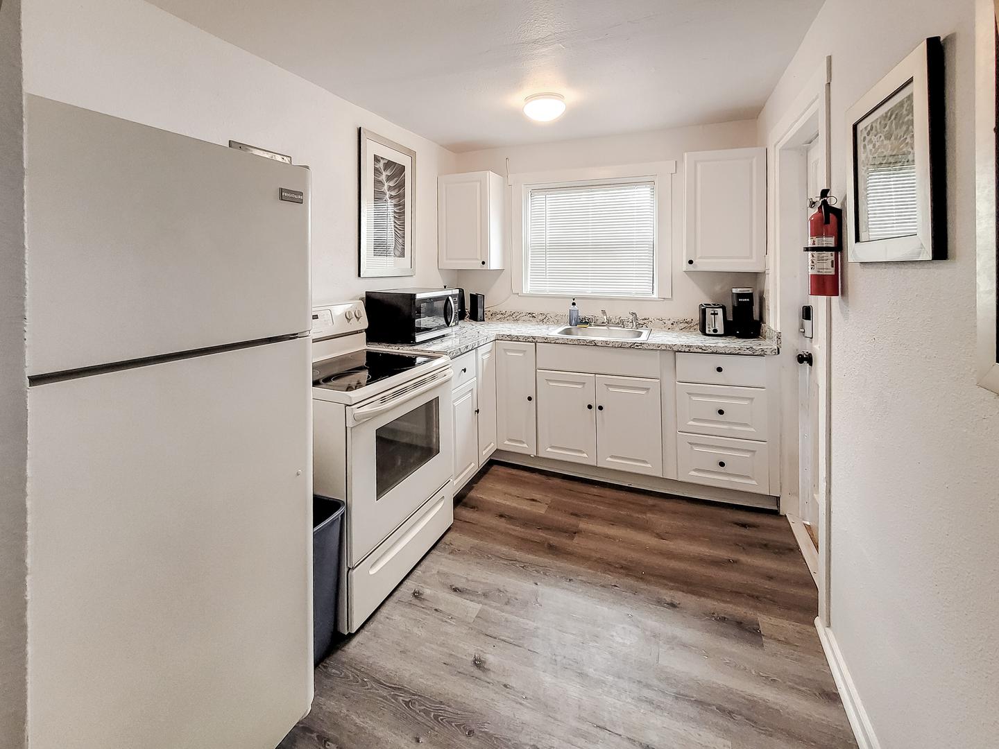 Common spaces including the kitchen