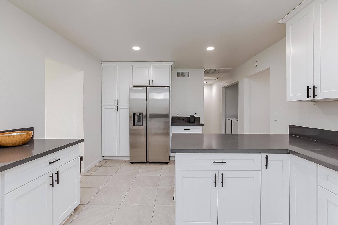 Common spaces including the kitchen