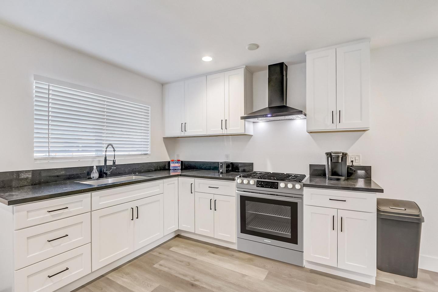 Common spaces including the kitchen