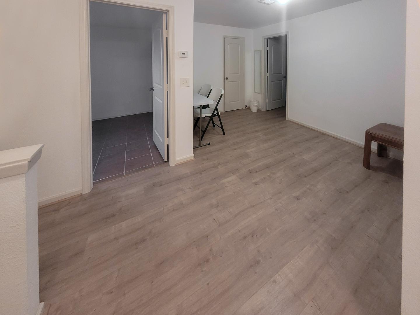 Common spaces including the kitchen
