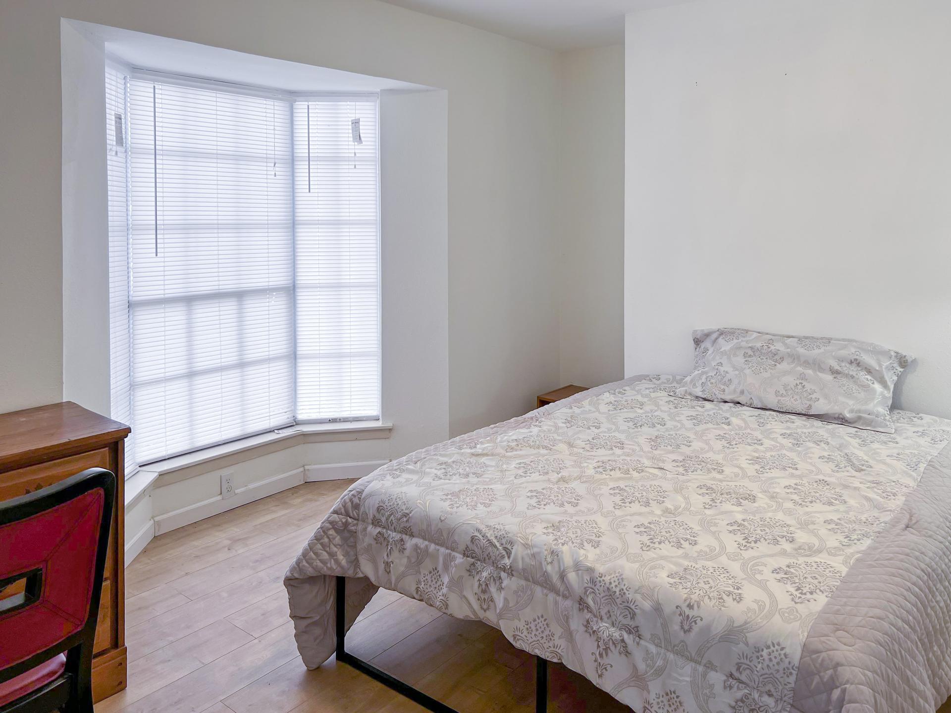 bedroom, detected:bed, window blind