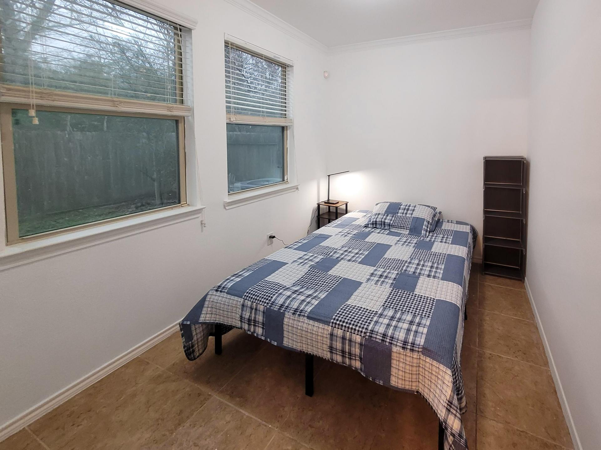bedroom, detected:bed, window blind