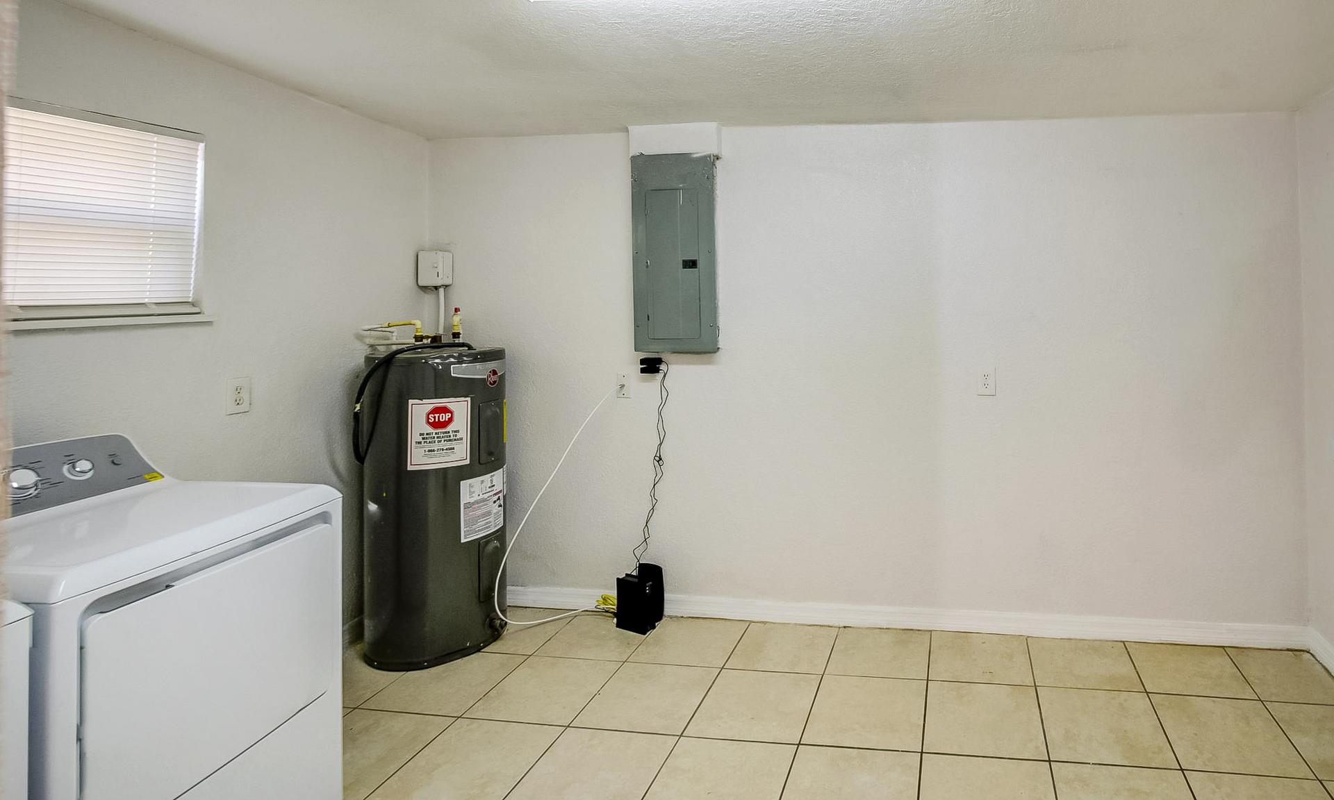 Common spaces including the kitchen