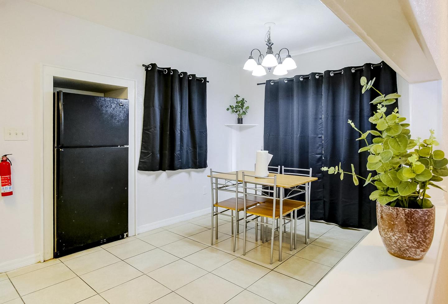 Common spaces including the kitchen