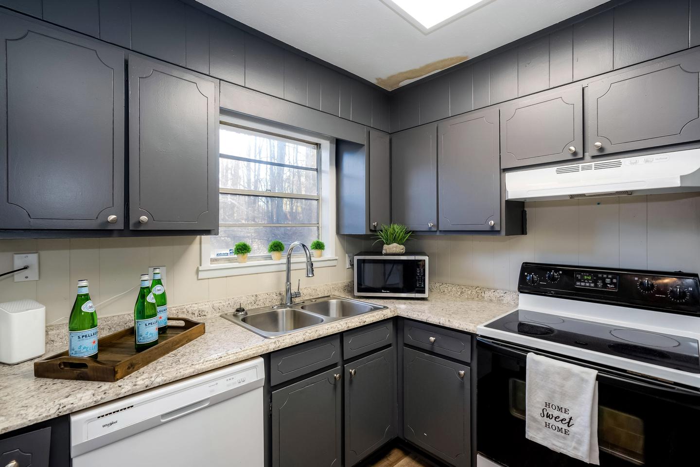 Common spaces including the kitchen