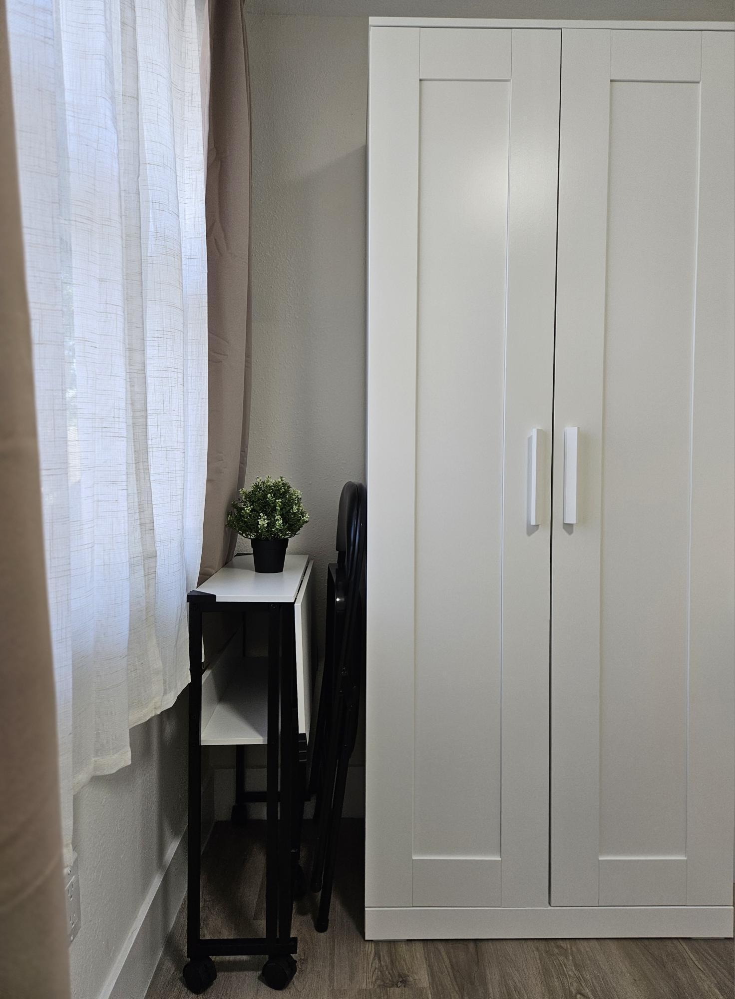 Desk & Chair Easily Tucked Away