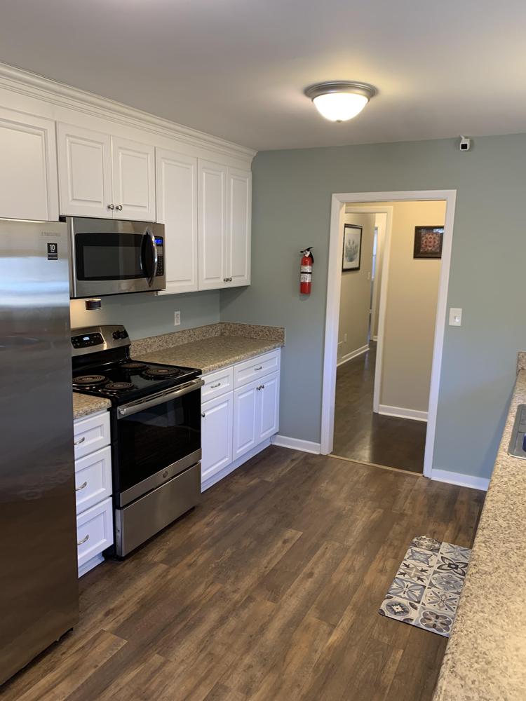 Common spaces including the kitchen