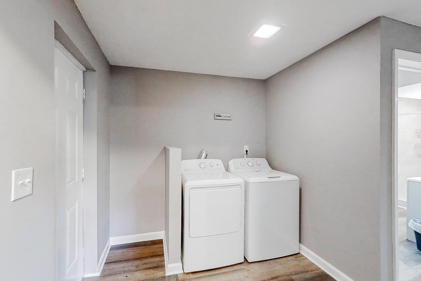 Common spaces including the kitchen
