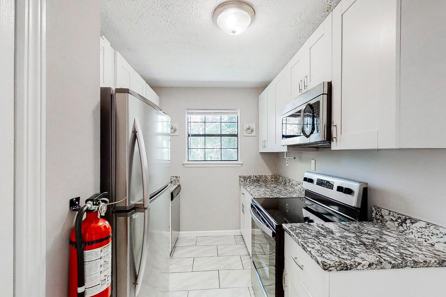 Common spaces including the kitchen