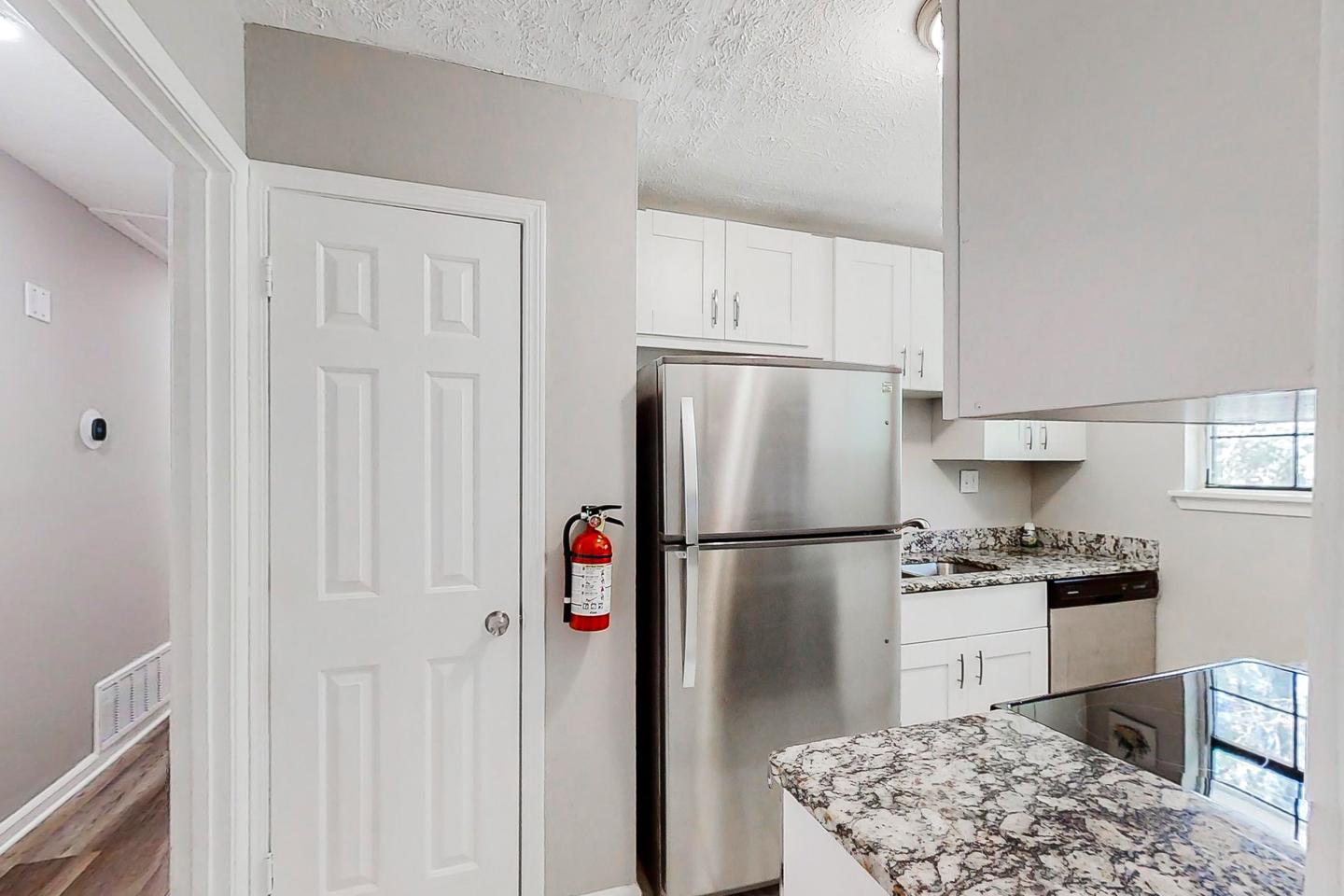 Common spaces including the kitchen