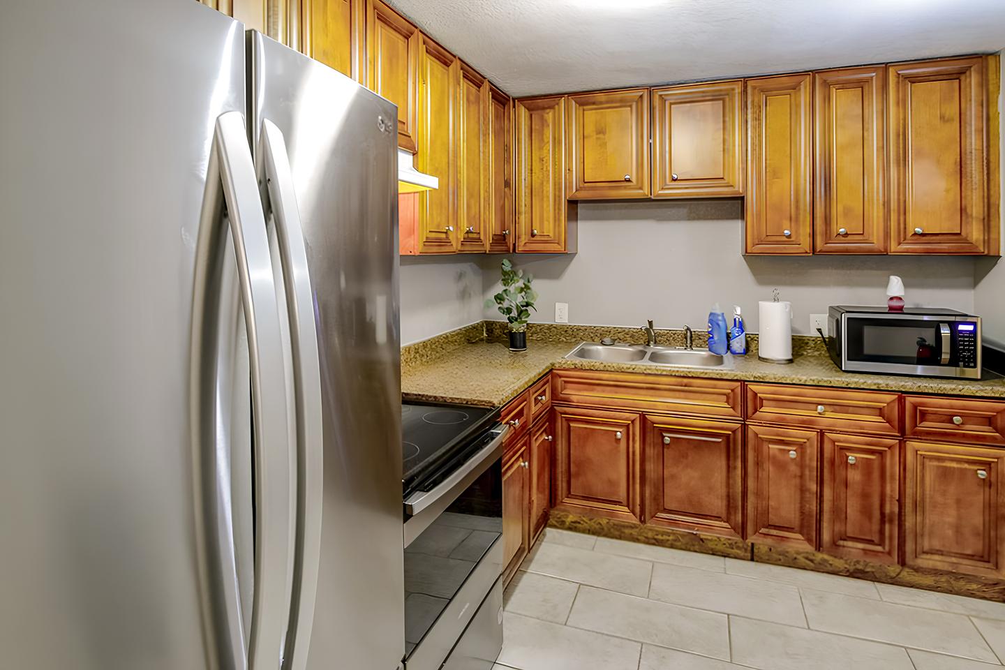 Common spaces including the kitchen