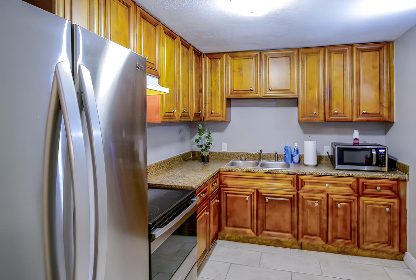Common spaces including the kitchen