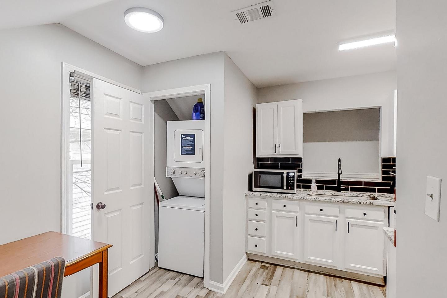 Common spaces including the kitchen