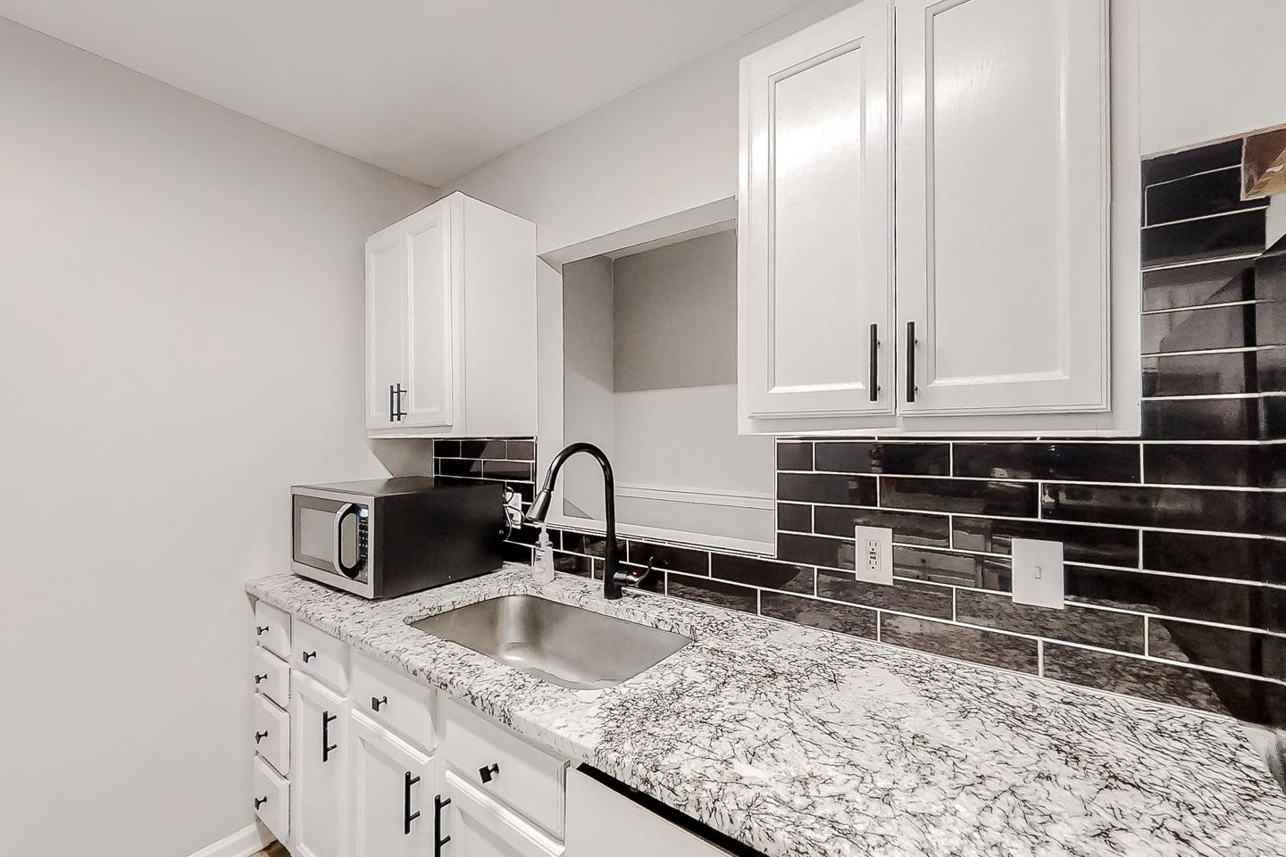 Common spaces including the kitchen