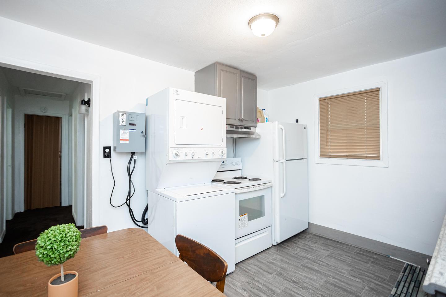 Common spaces including the kitchen