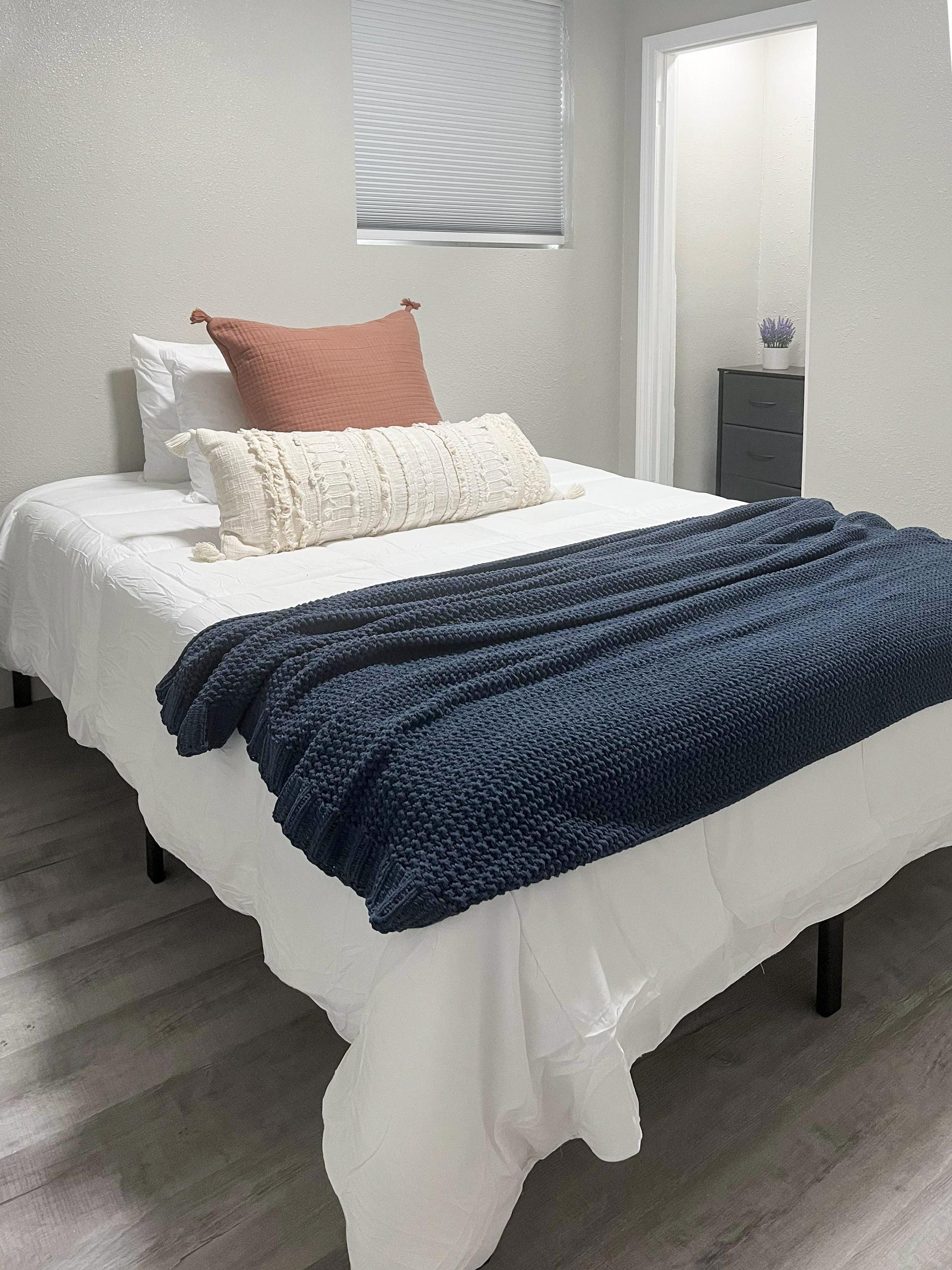 bedroom, detected:bed, window blind