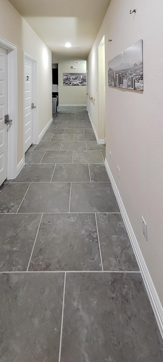 Common spaces including the kitchen