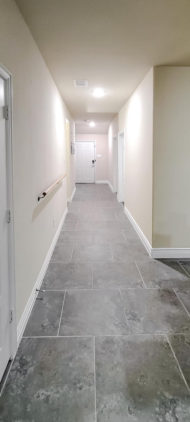 Common spaces including the kitchen