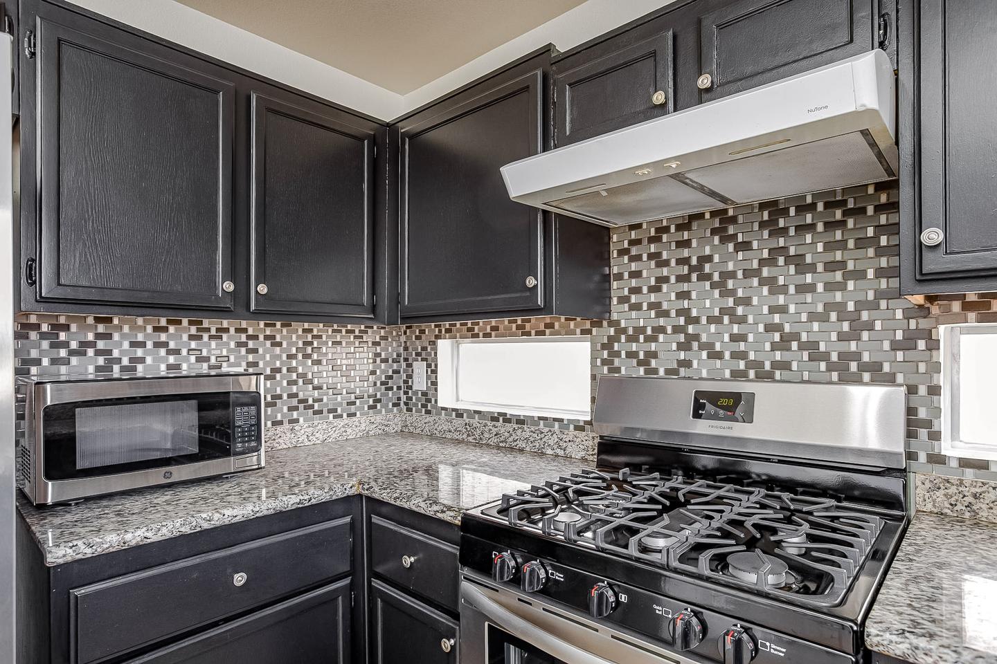 Common spaces including the kitchen