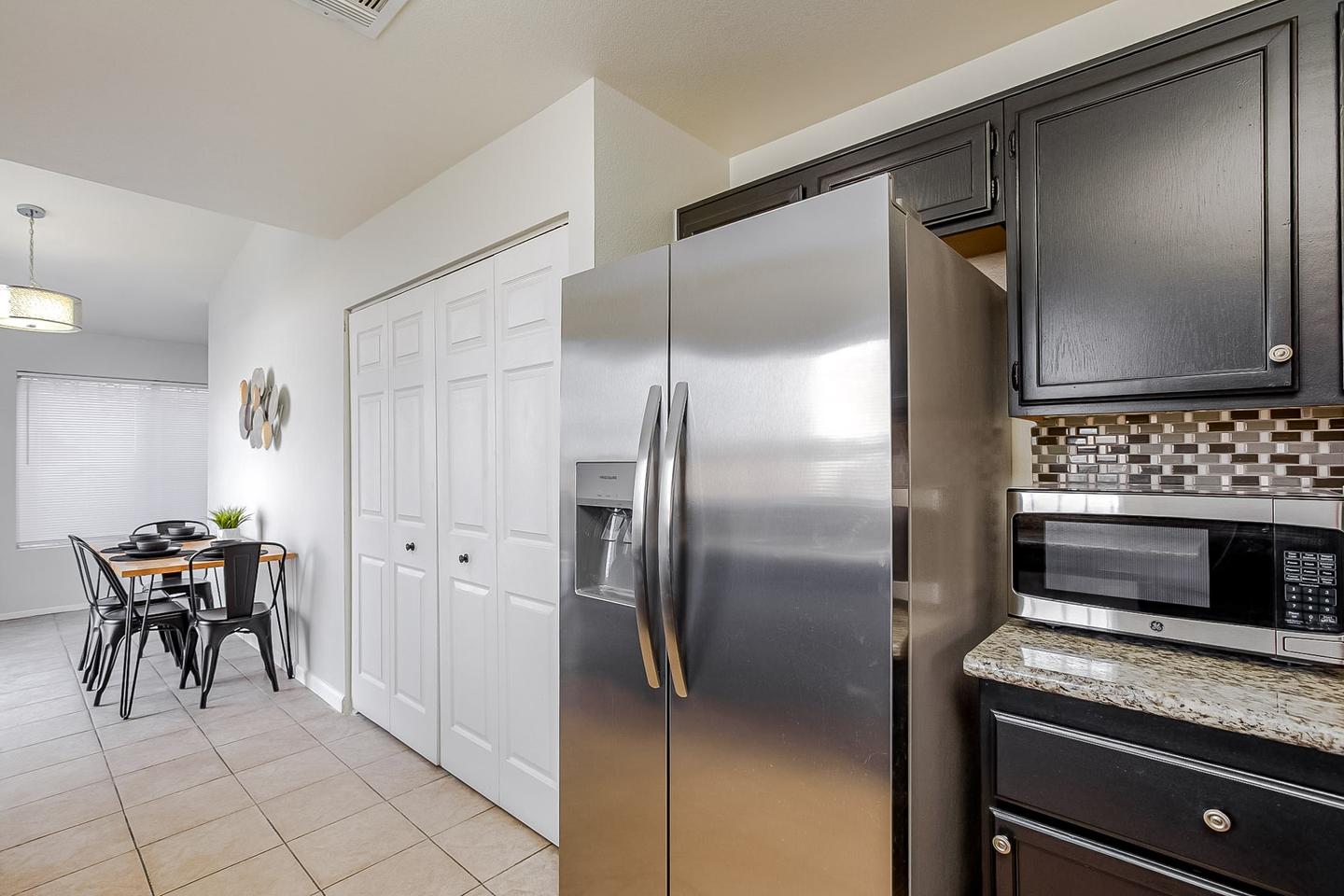 Common spaces including the kitchen