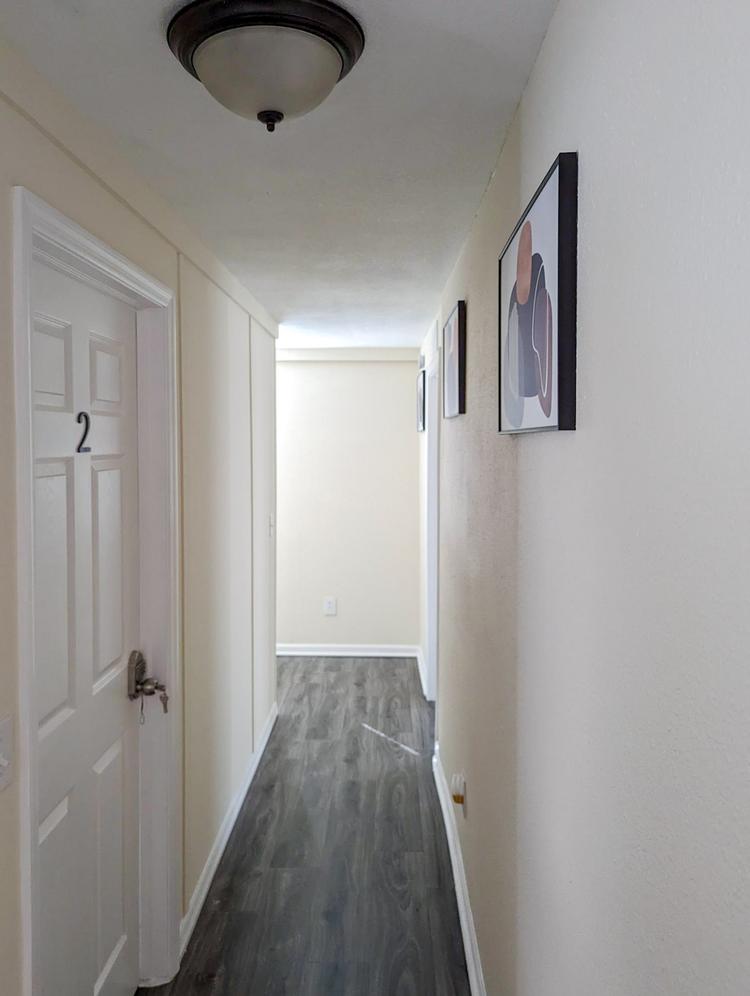 Common spaces including the kitchen