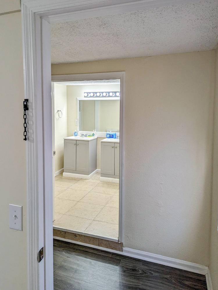 Large bathroom is across the hall.