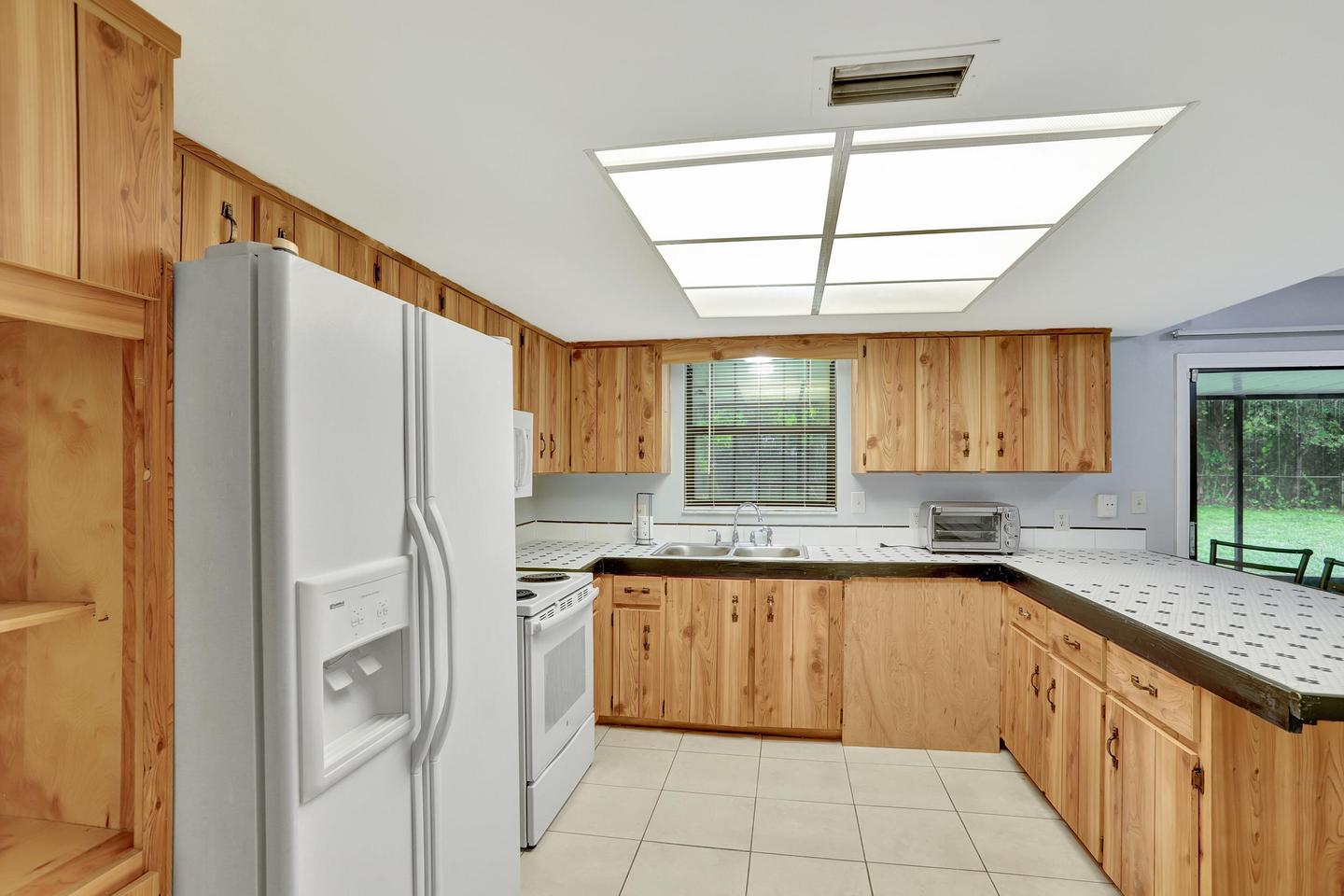 Common spaces including the kitchen