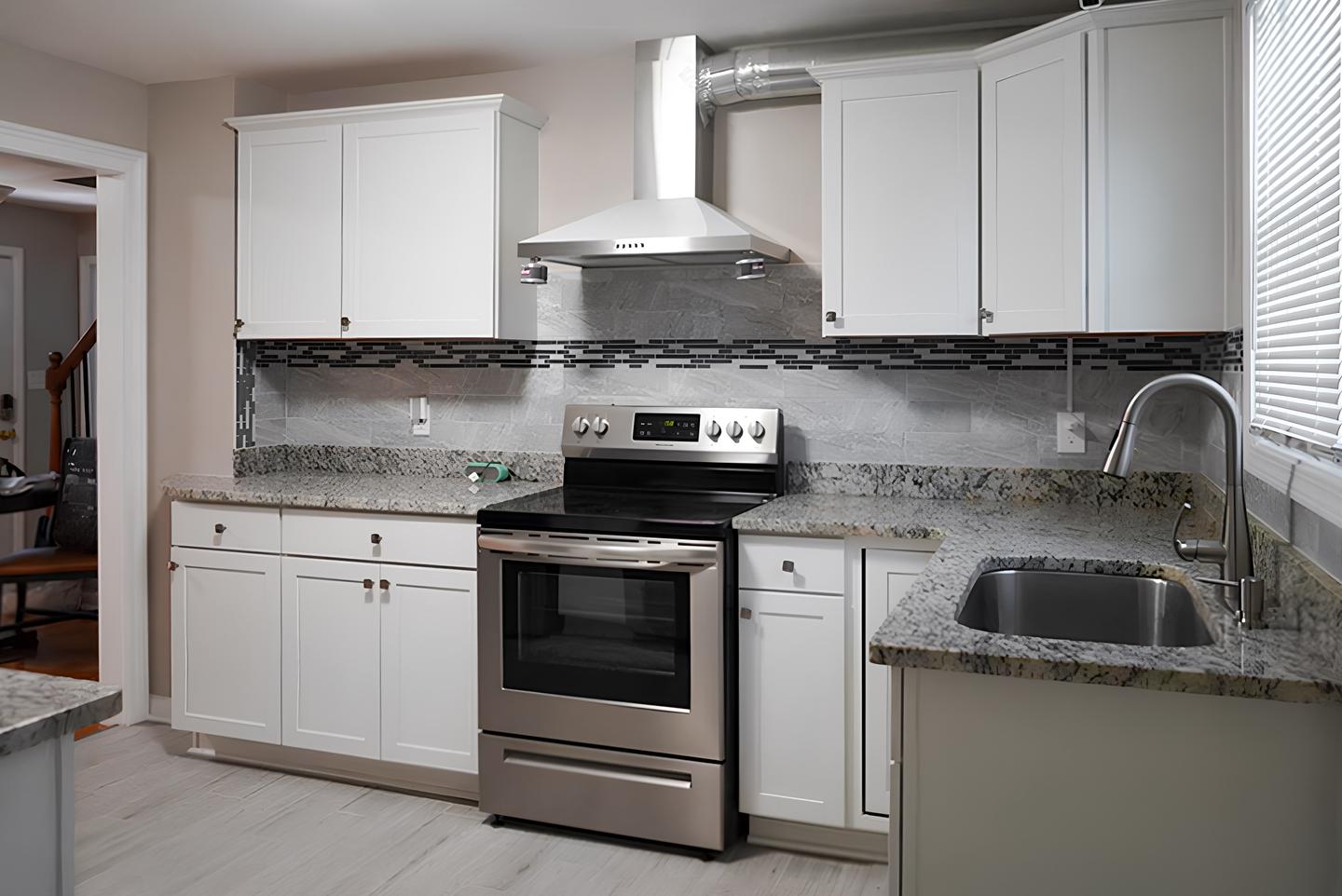 Common spaces including the kitchen