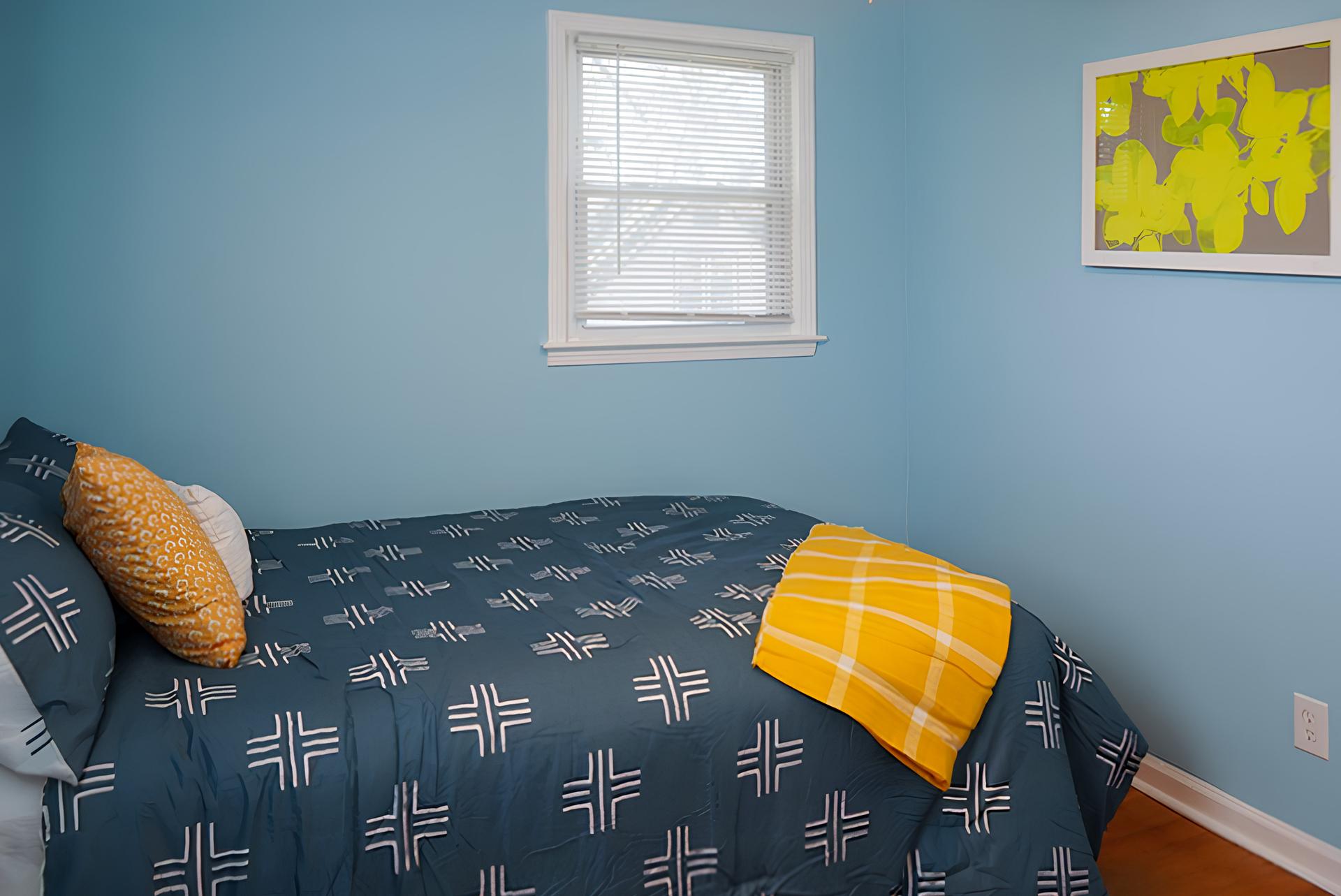 bedroom, detected:bed, window blind
