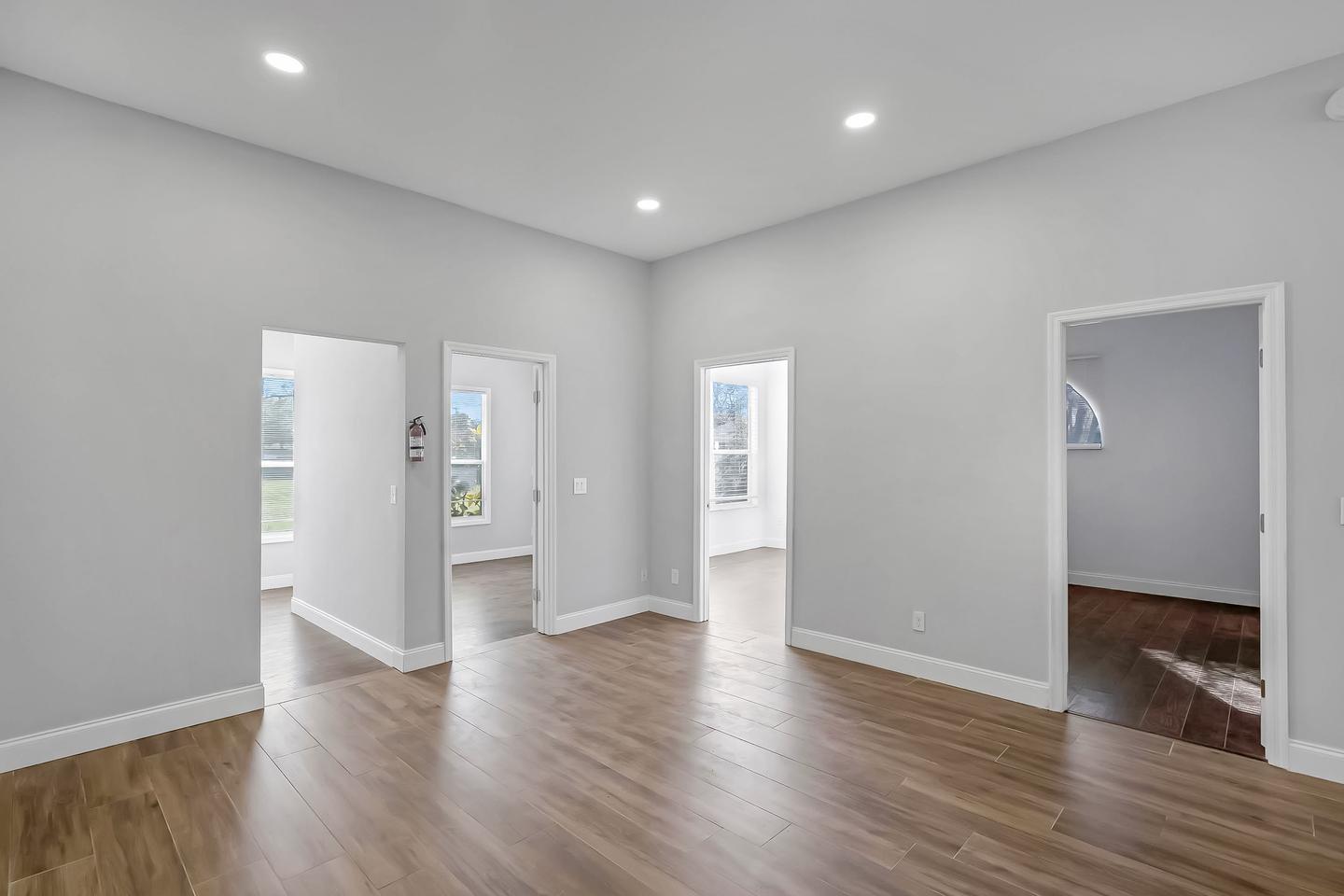 Common spaces including the kitchen