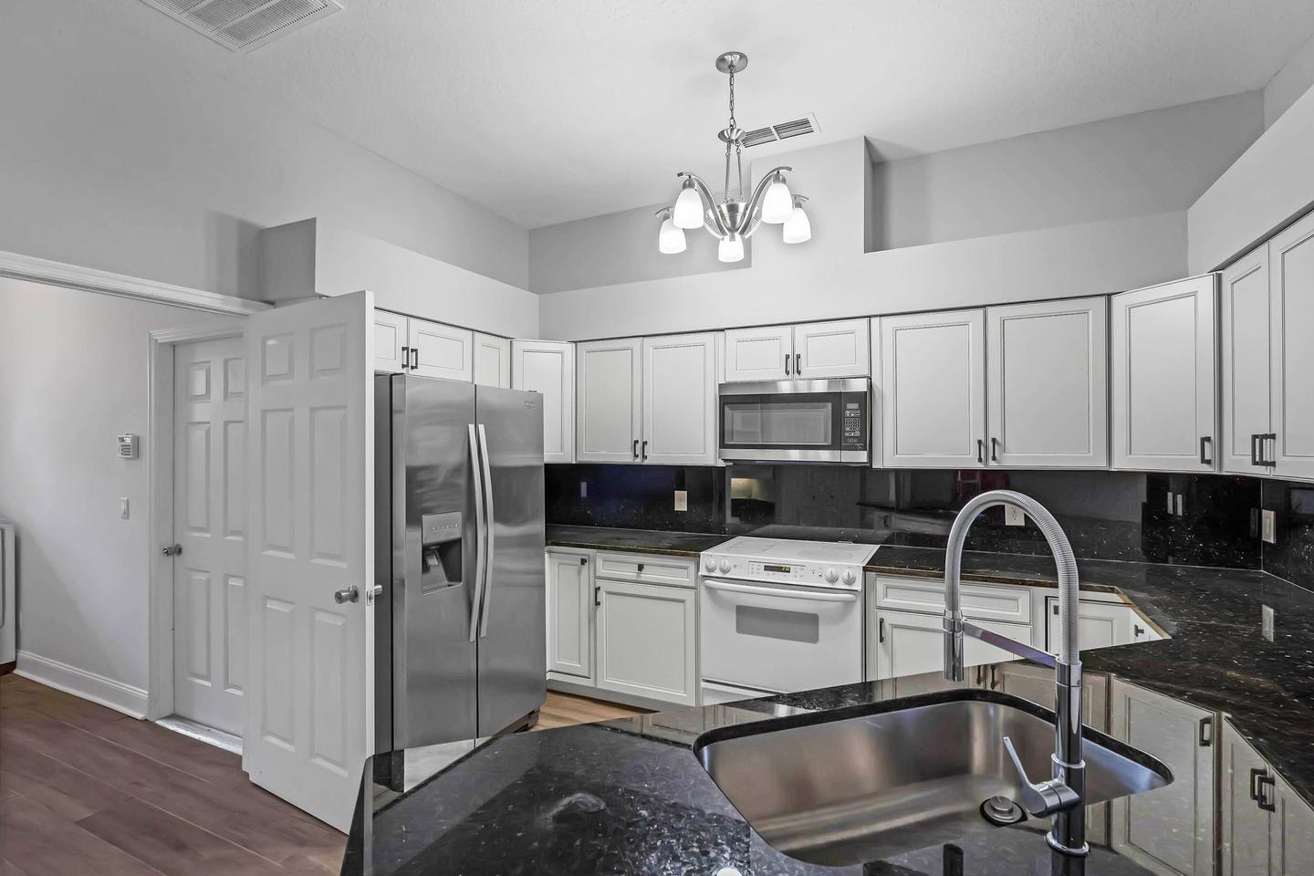 Common spaces including the kitchen