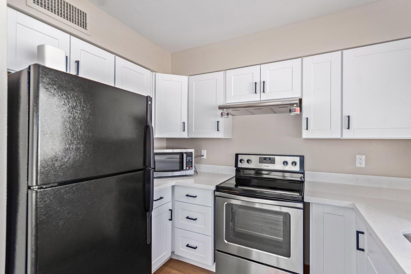 Common spaces including the kitchen