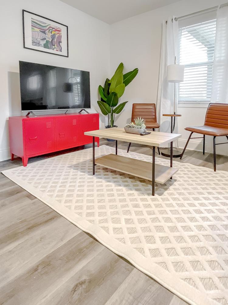 Common spaces including the kitchen